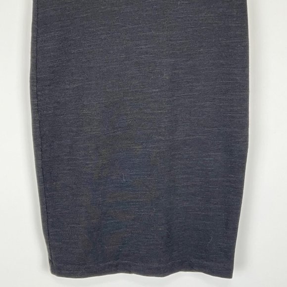 Splendid Womens Black Pencil Skirt Slub French Terry Foldover Waist size Small - Picture 6 of 12